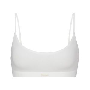 NWOT SKIMS Smooth Rib Scoop Neck Bralette.